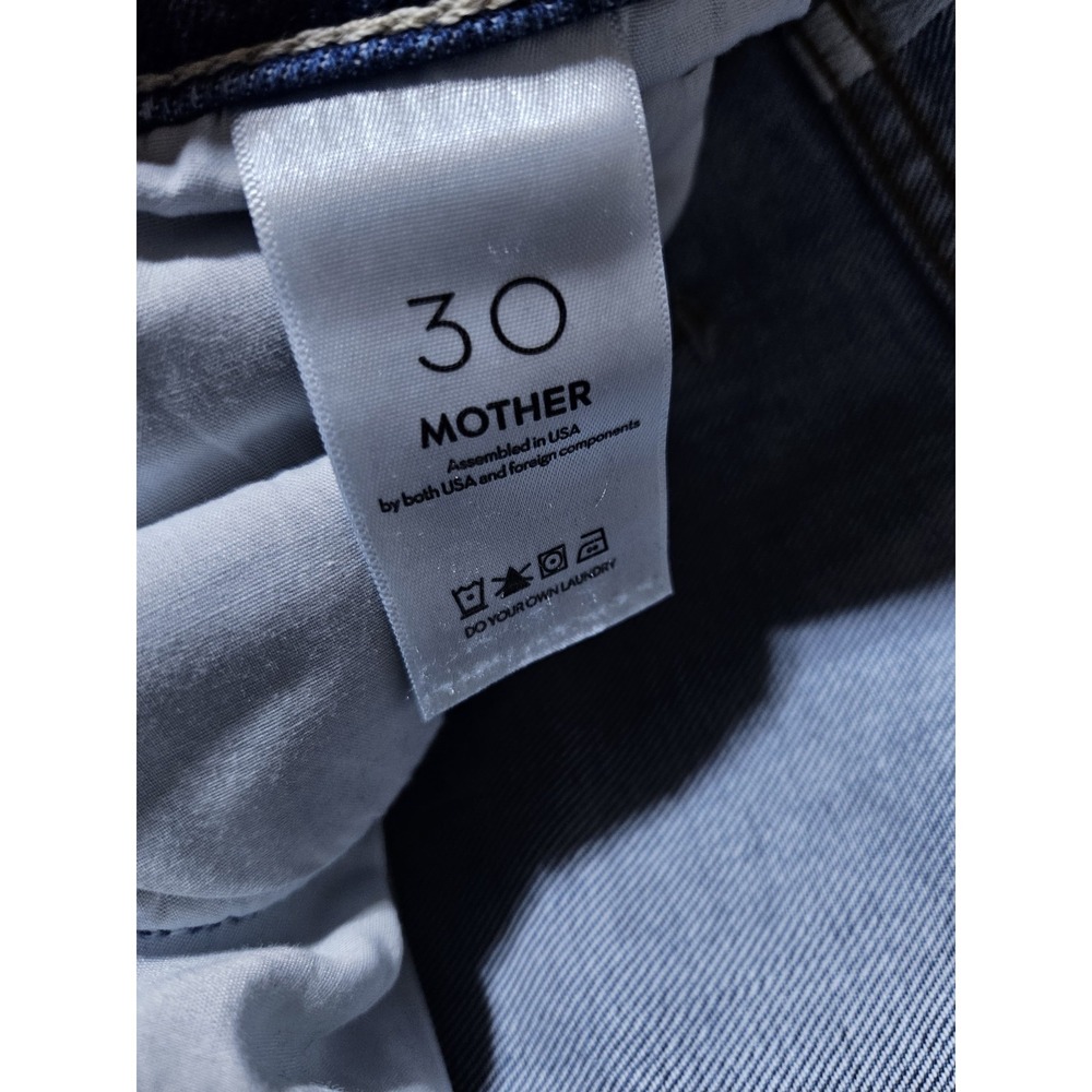 MOTHER Superior Denim Size 30 Blue "The Doozy Fray "Heads or Tails" USA Made - Picture 13 of 16